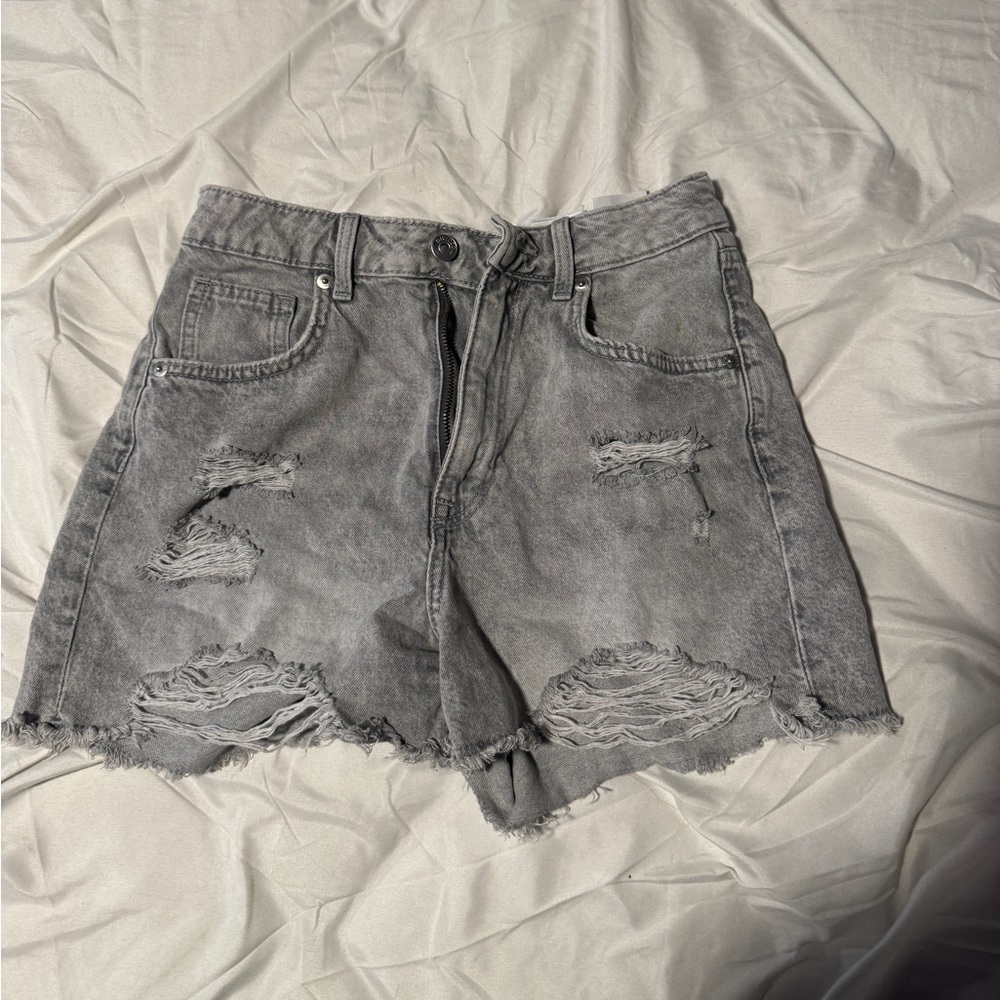Grey H&M jean shorts